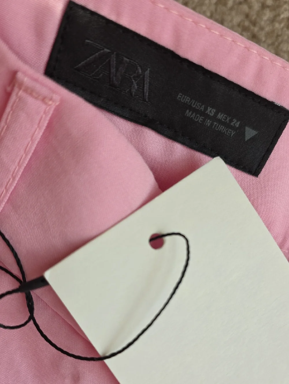 Zara Wide Legs Pants Pink Size XS